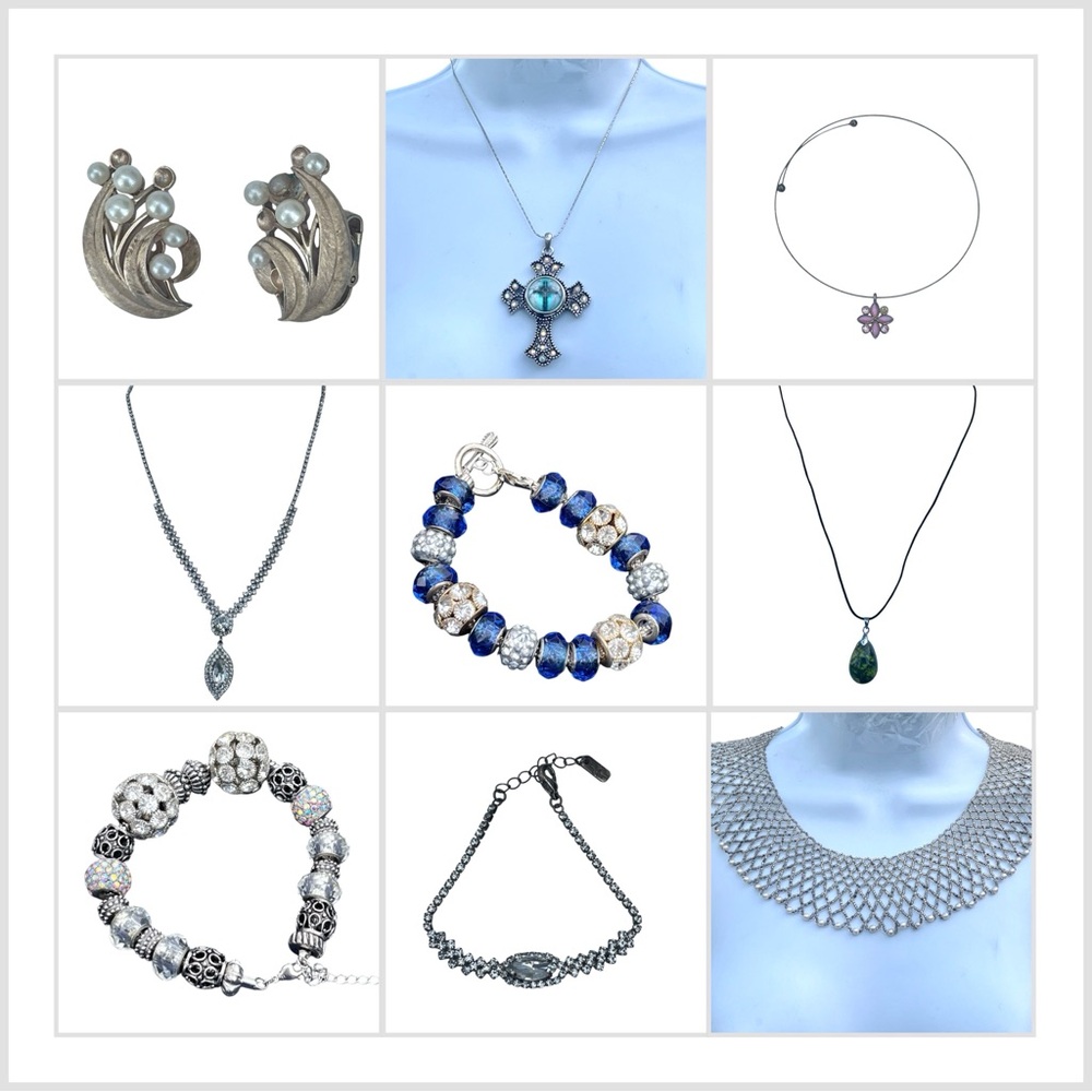 13 piece costume jewelry lot